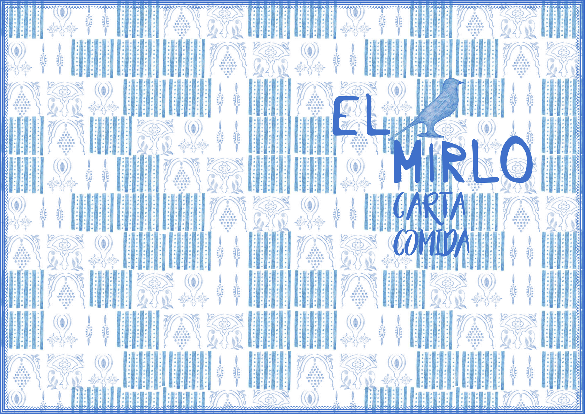 fondo carta comida